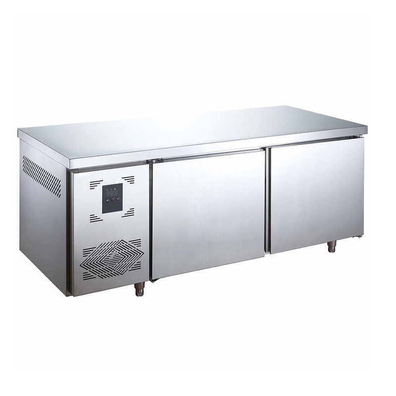Table de réfrigération en acier inoxydable pour pizza et pâtisseries