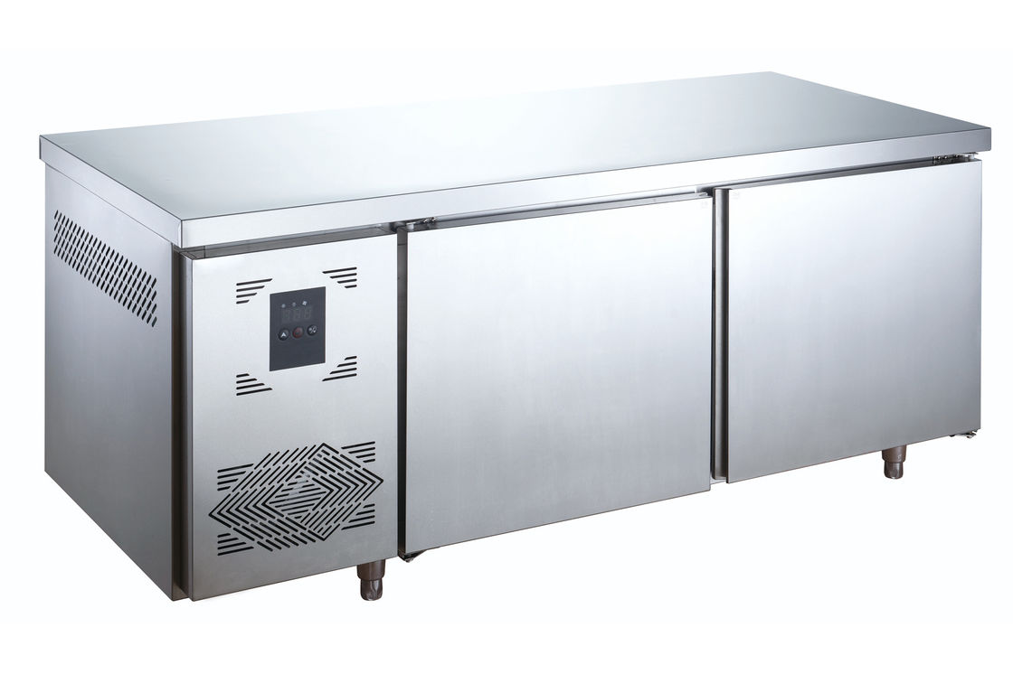 Table de réfrigération en acier inoxydable pour pizza et pâtisseries