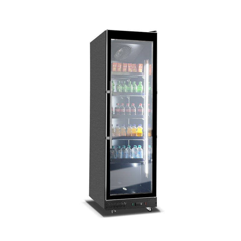 560L Commercial Single Luxury Glass Door Beverage Display Chiller Vitrine Supermarché réfrigérateur congélateur refroidisseur d'air