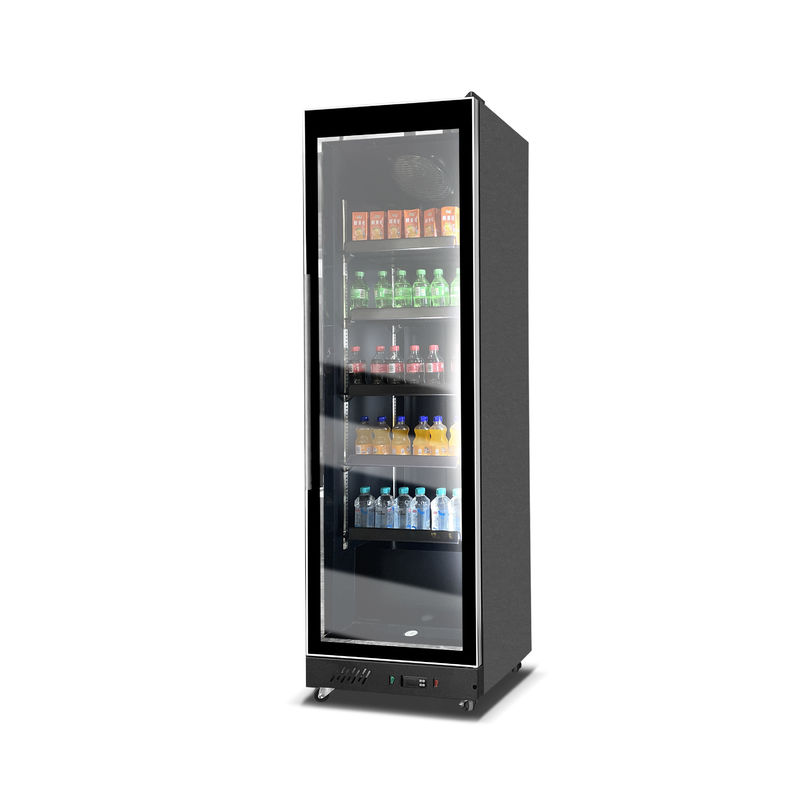 560L Commercial Single Luxury Glass Door Beverage Display Chiller Vitrine Supermarché réfrigérateur congélateur refroidisseur d'air