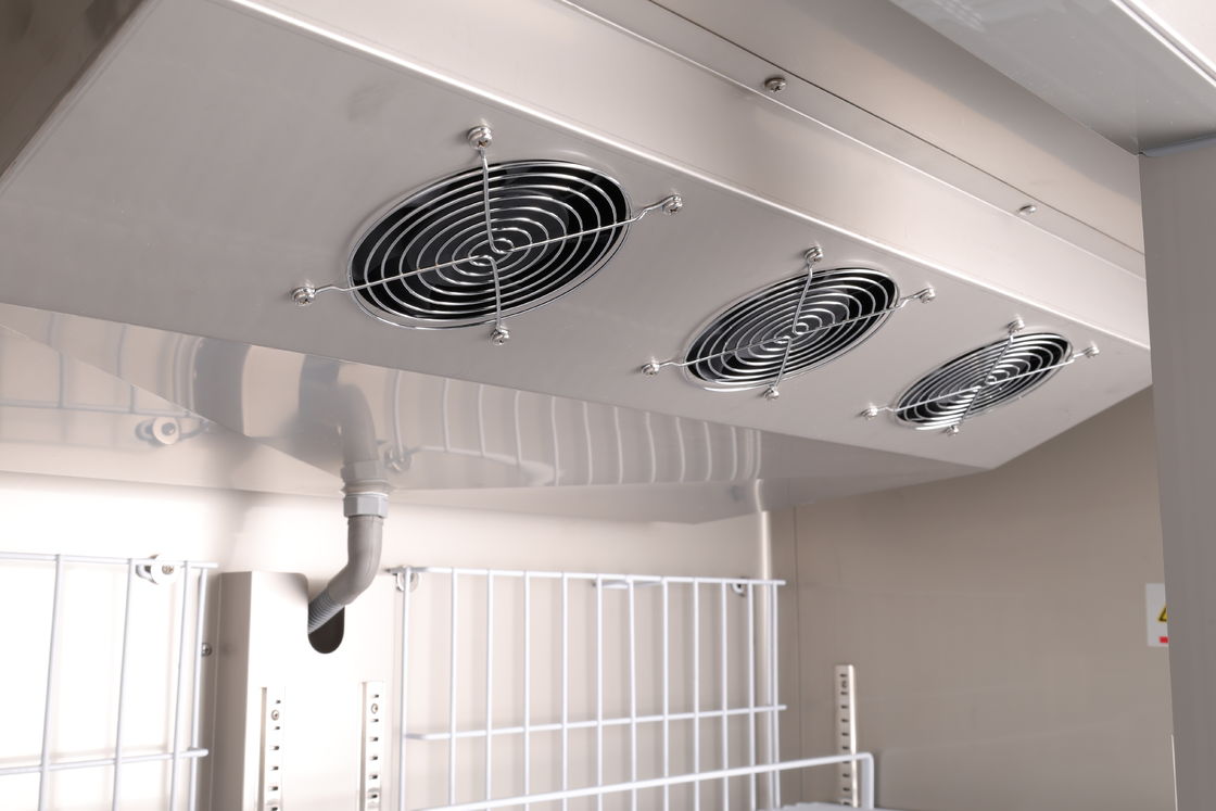 Congélateur Coffre Dégivrage Automatique Réfrigérateur Commercial 2 Portes Réfrigérateur Vertical en Acier Inoxydable Pour Hôtel